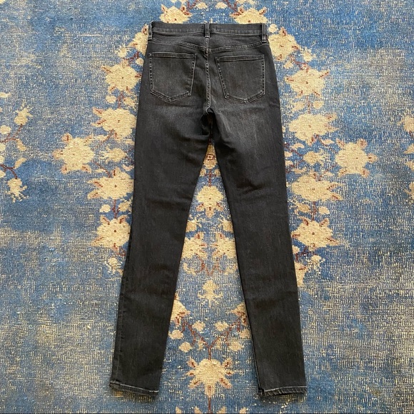 J. Crew 9" High Rise Toothpick Jeans in Charcoal 26T - Picture 3 of 3